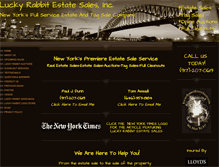 Tablet Screenshot of luckyrabbitestatesales.com